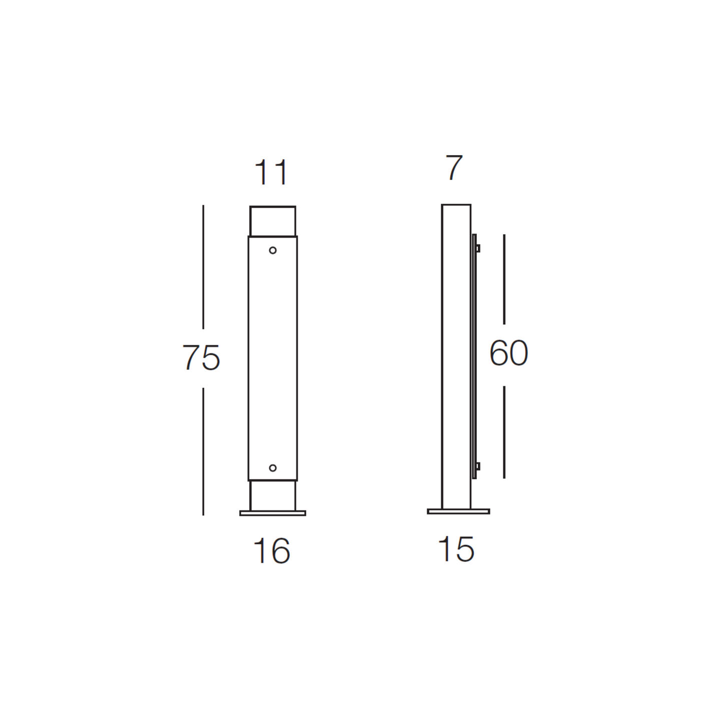 Lampe à poser SLIM 75 PA1